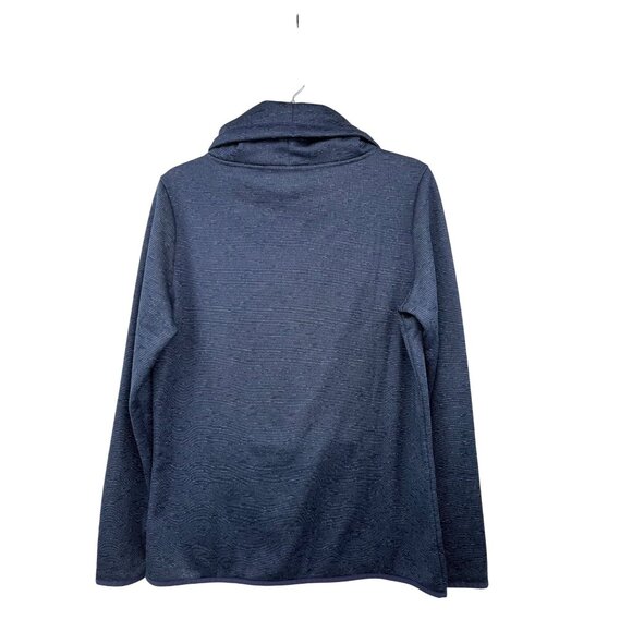 Under Armour ColdGear Womens S Pullover Hoodie Blue Striped Used Sweatshirt - Picture 2 of 13